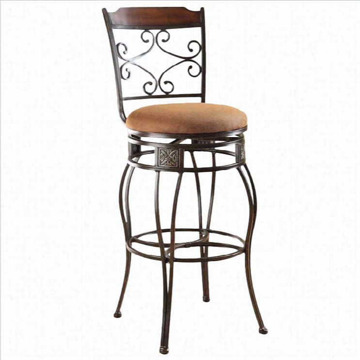 Acme Furniture Taivo 29 Swivel Bar Stool In Goldd Brush (set Of 2)