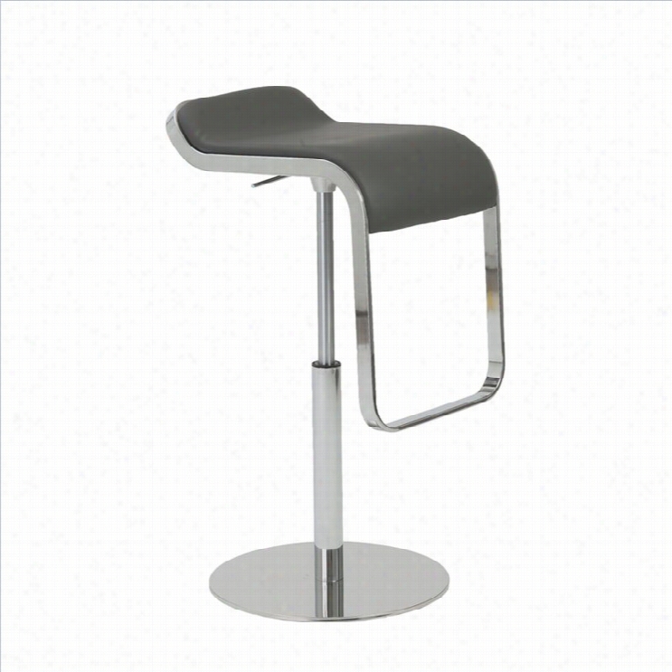 Adjustable Bar Stool In Gray