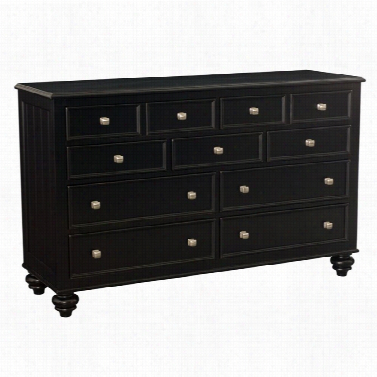 American Drew Camden 9 Drawer Duplicate Dresser In Black Ifnish