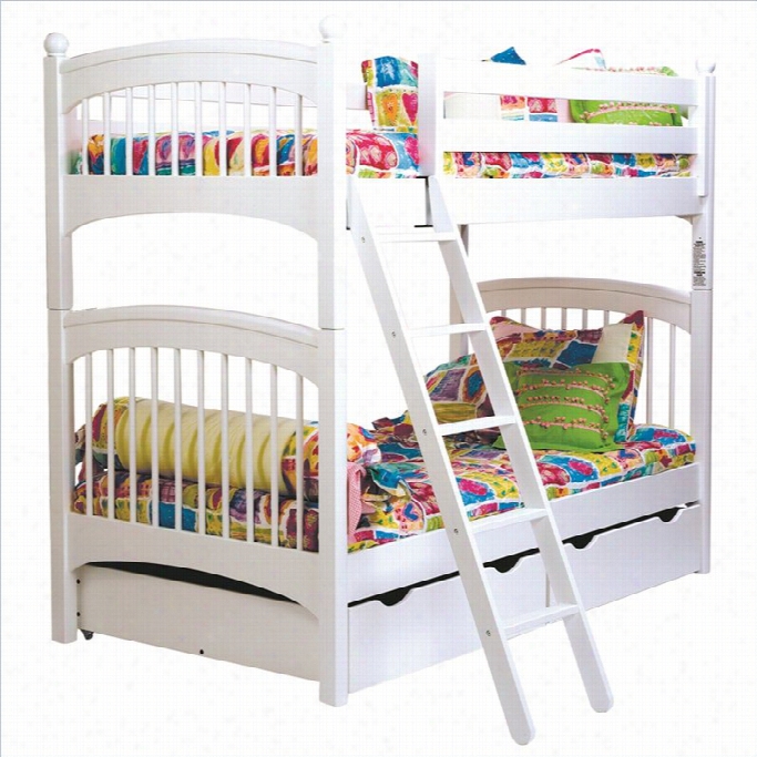 Bolton Furniture Essex Windsor Doubled Over Twin Bunk Bed In White