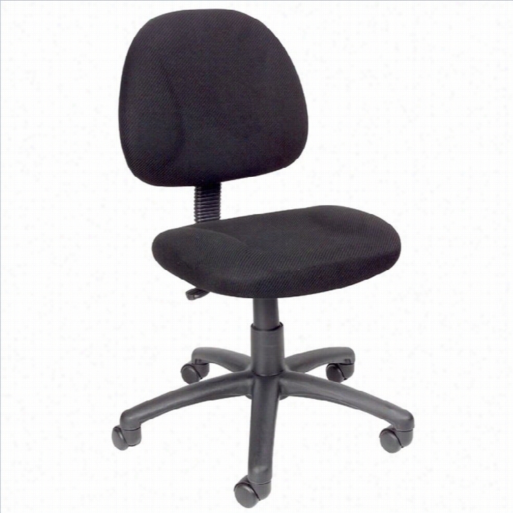 Boss Office Products Adjustable Dx Fabric Posture Office Chair In Black