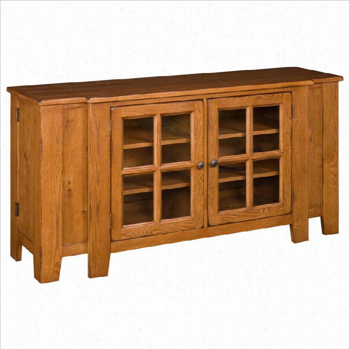 Broyhill Attic Heirlooms Entertainment Console In Oak