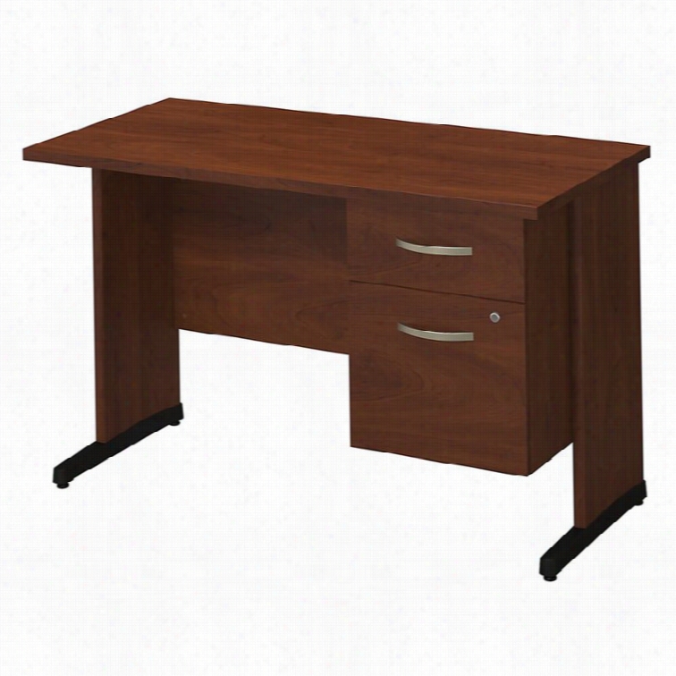 Bush Bbf Series C Elitee 48w X 24d C Leg Computer Desk In Hansen Cherry