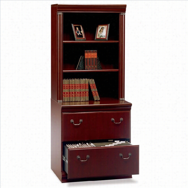 Bush Birmingham Lateral File With Hutch Set