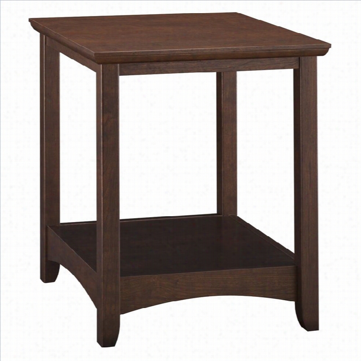 Bush Buena Vista End Table In Madison Cherry Finish (set Of2 )