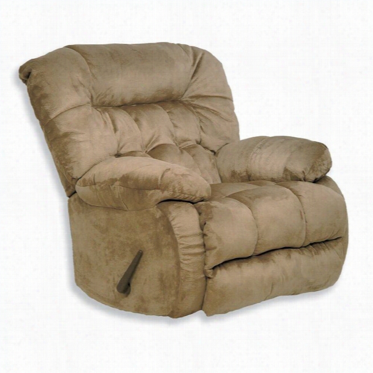 Catnapper Tddy Bear Oversized Cchaise Swivel Recluenr In Saddle