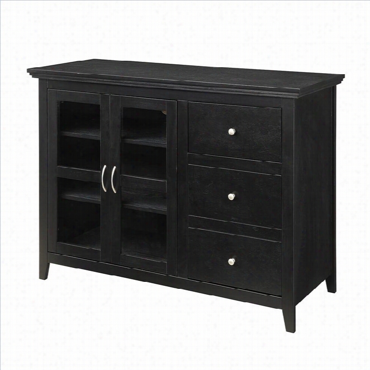 Convenience Concepts Ddsigns2go Sierra 48 Highboy Tv Stand In Black