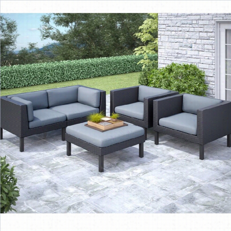 Corliving Oakland 5 Pc Sofa And Chairman Patio Set