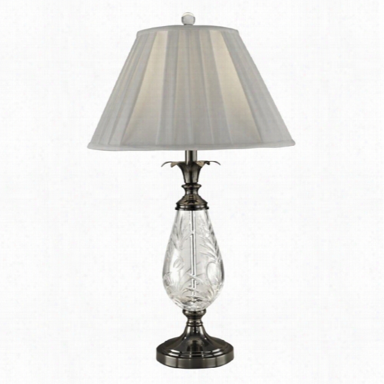 Dale Tiffany Etched Leaf Table Lamp