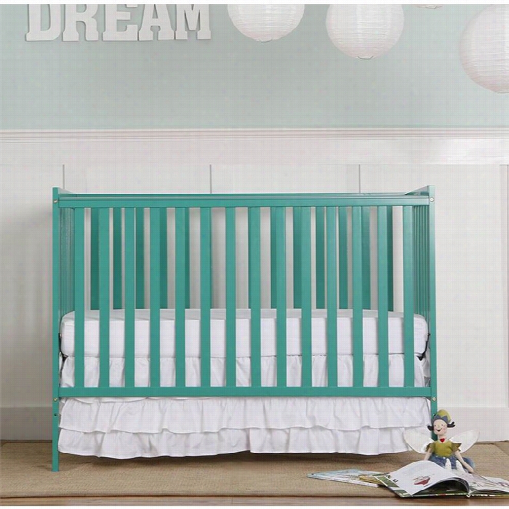 Dream On Me Synergy 5-in-1 Convertible Crib In Emerald
