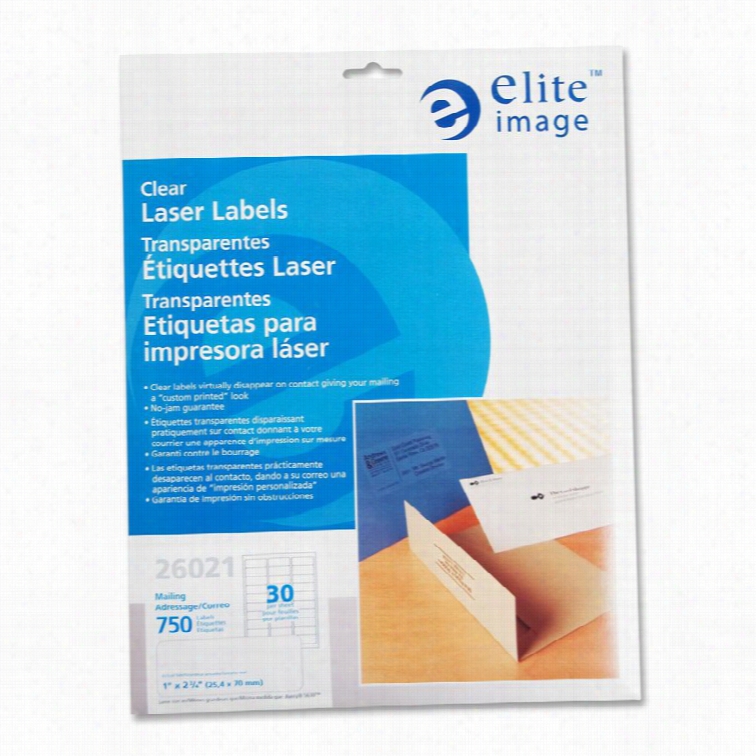 Elite Image Clear Address Laser Label