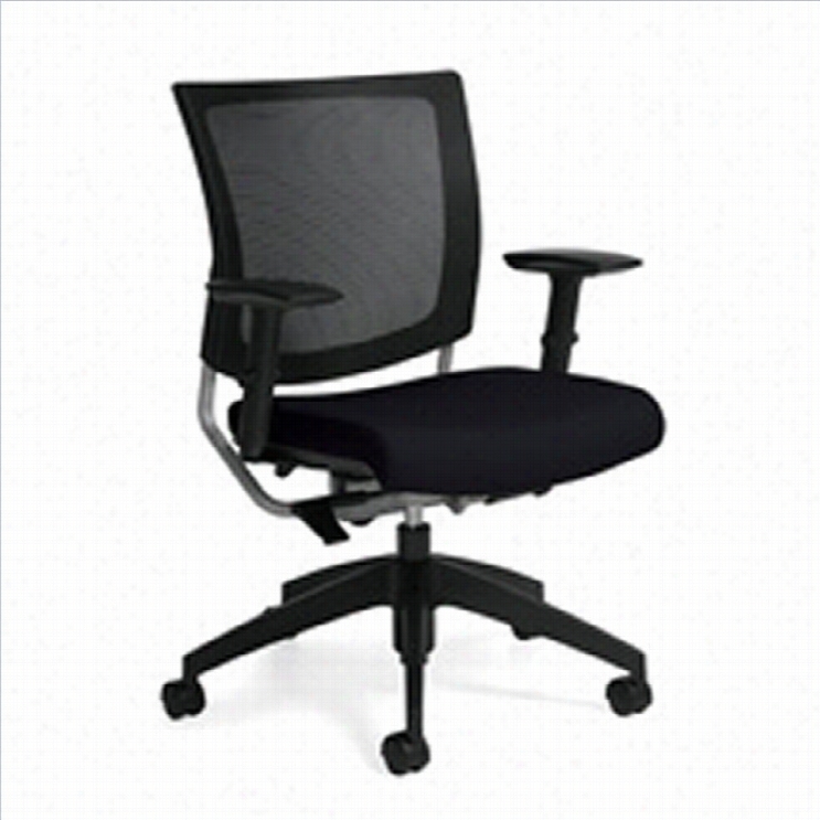 Global Graphic Medium Opsture Back Company Chair In Coal