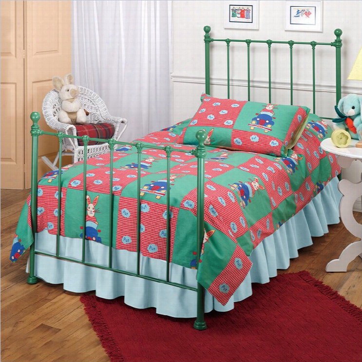 Hillsdale Molly Green Twin Metal Bed