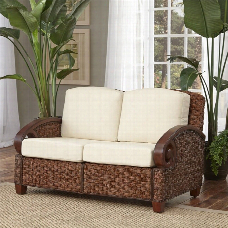 Home Styles Cabana Banana Iii Love Seat In Cinnamon