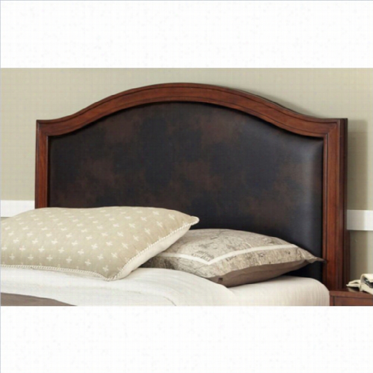 Home Styles Duet Camelback Array Headboard With Brown-king