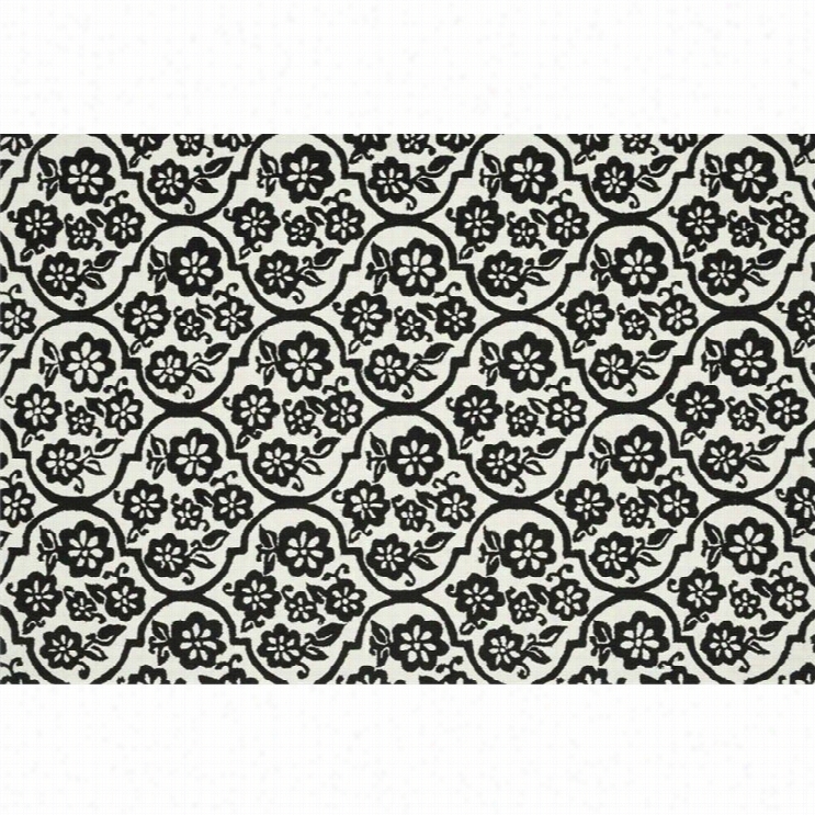 Loloi Venice Bewch 9'3 X 13' Hand Hooked Rug In Ivory And Black