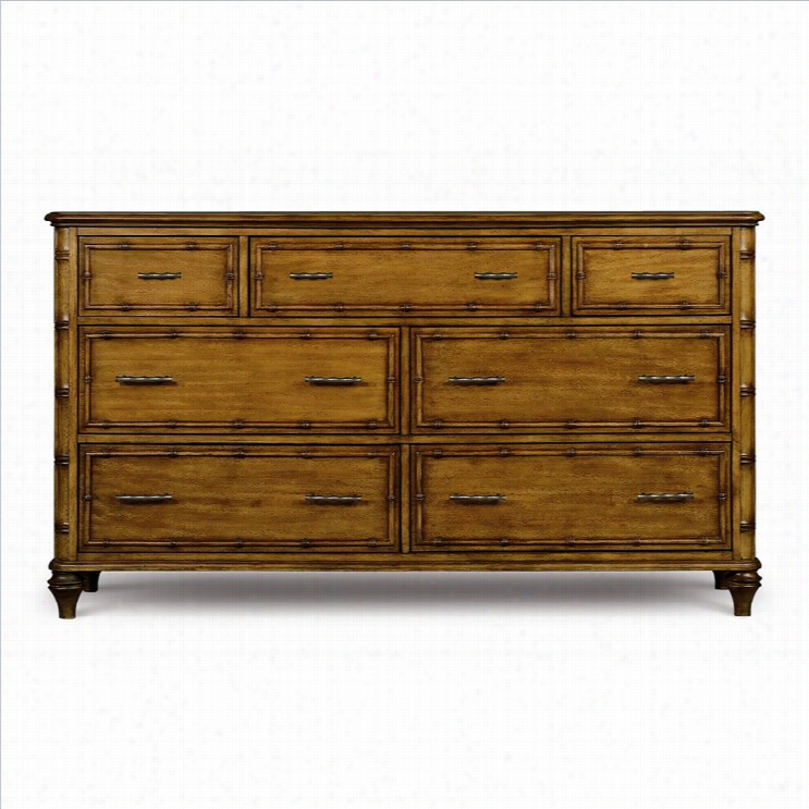 Magnussen  Palm Bay 7 Drawer Double Dresser In Toffee Finish