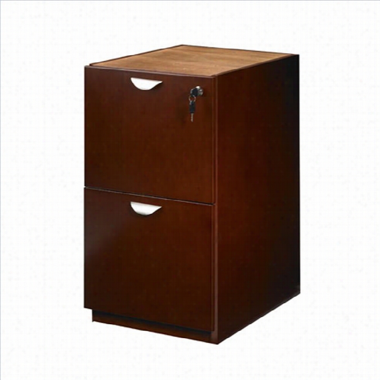 Mayline Mira Fil/file Pedestal For 36  Desk In Medium Cherry