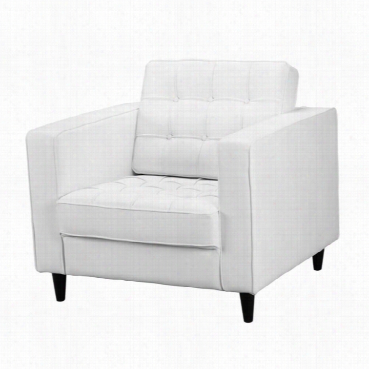 Moee's Romano Upholstered Club Chhair In White