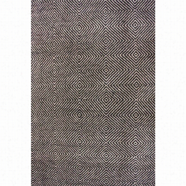 Nuloom 10' X 14' Hand Woven Ago Rug In Black