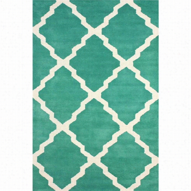 Nupoom 7' 6 X 9' 6 Hand Tufted Mason Rea Rug In Green