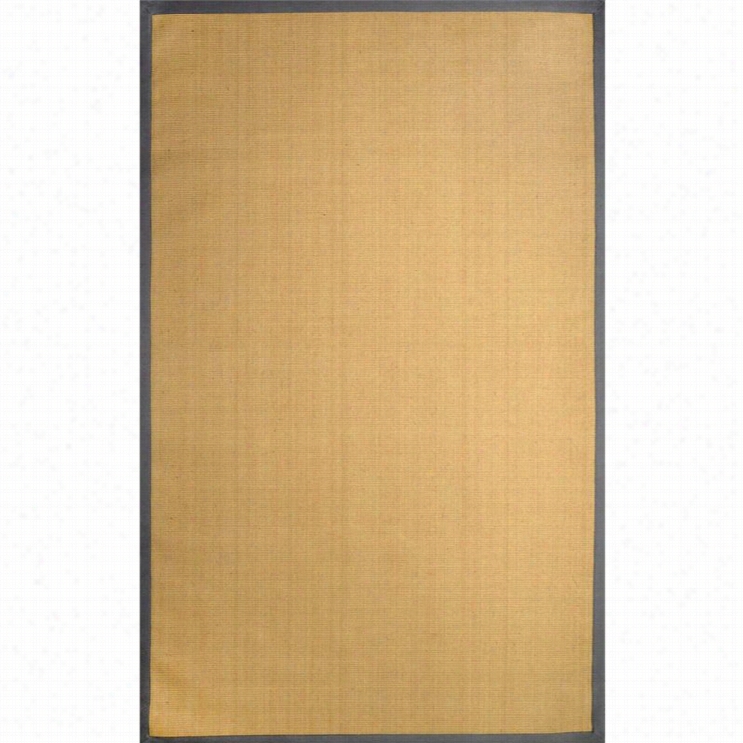 Nuloo Om 8' X 10' Machine Wooven Laurel Jute Rug In Light Gray