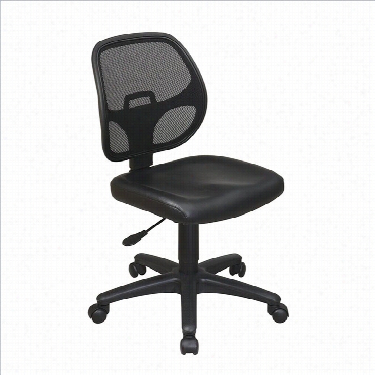 Office Star Mesh Screen Back Task Offiice Chair With Vinyl Seat