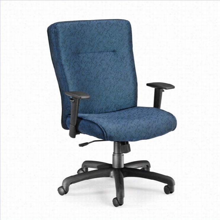 Ofm Exec Conference Office Chair With Adjustable Arms In Blue