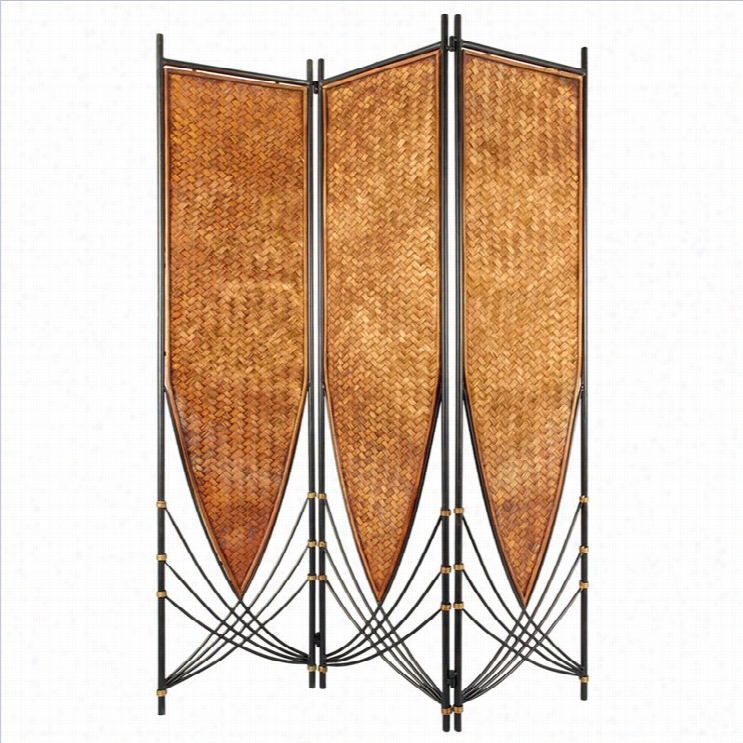 Oriental Furniture 6 ' Tall Tropical Philippine Room Divider In Beig E