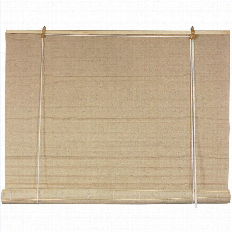 Oriental Furniture Banco  Roll Upb Linds In Beige And Tan