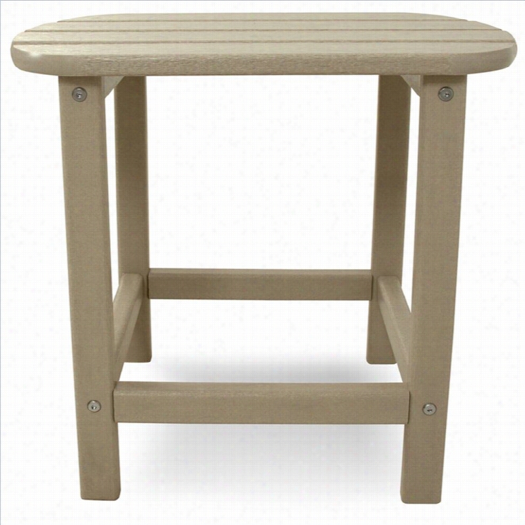 Pollywooo South Be Ach 18 Inch Side Table In Sand