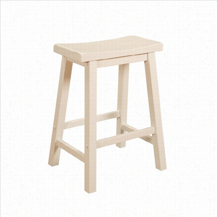 Powell Furniture Color Story 24 Counter Stool In Pure White