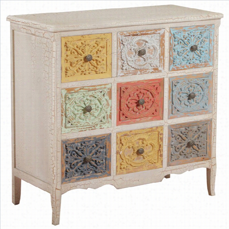 Powell Furniture Molly Accent Chest In White