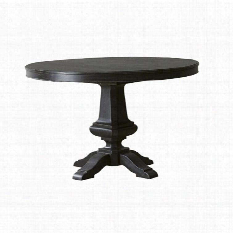 Pulaski Vintage Tempo Round Table In Dark Wood