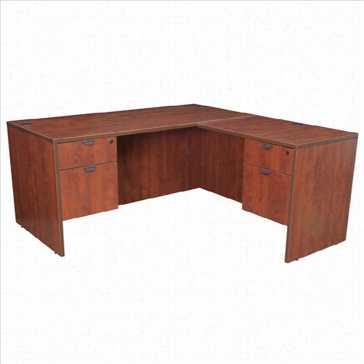 Regency Bequest Desk With Pedestals Nad Returni N Cherry-60 Inch