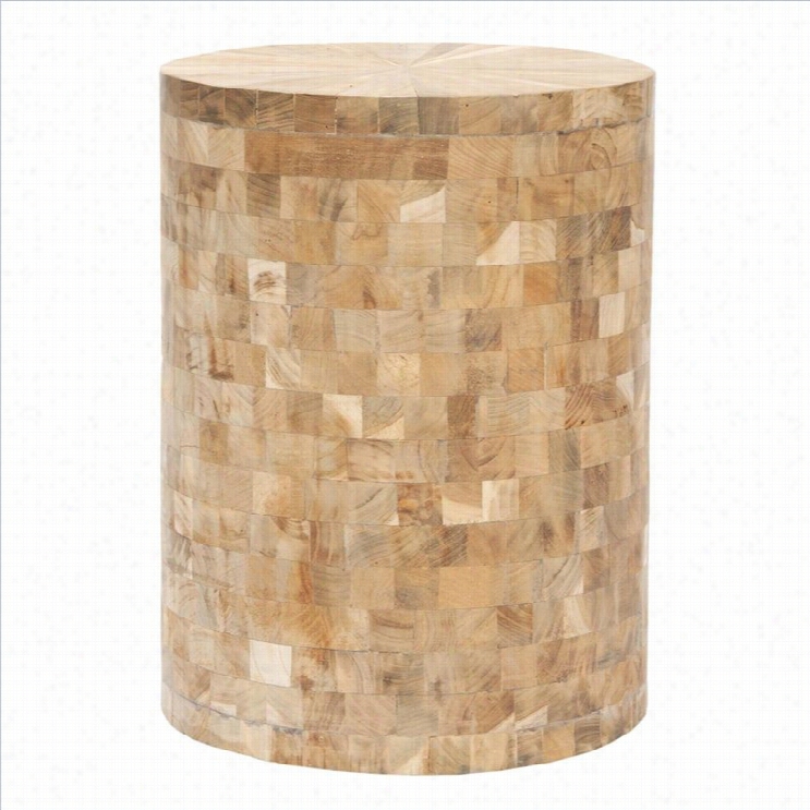 Safavieh Beckham Teak Stool In Brown