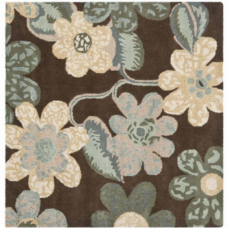 Safavieh Bella Br Own Country Rug - Square 5'