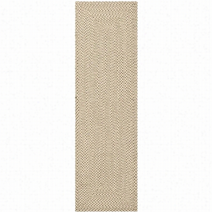 Safavieh Braided Beige Braided Rug - Unenr 2'3 X 14'