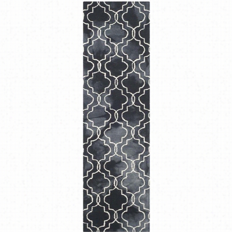 Safavieh Dip Dyed Graphite Contemporary Rug - Runneer 2'3 X 8'