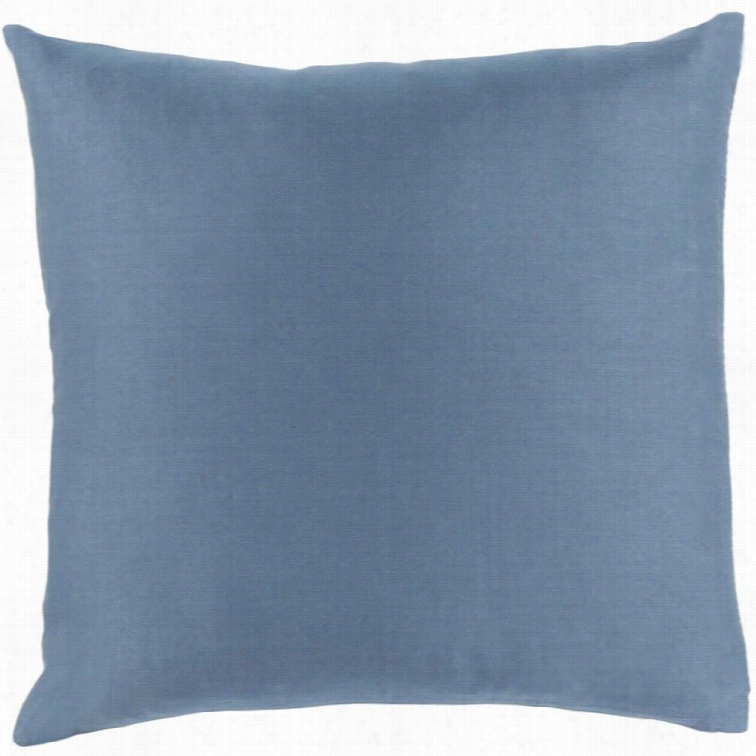 Surya Griffin Low Fill 18 Square Pillow In Slate