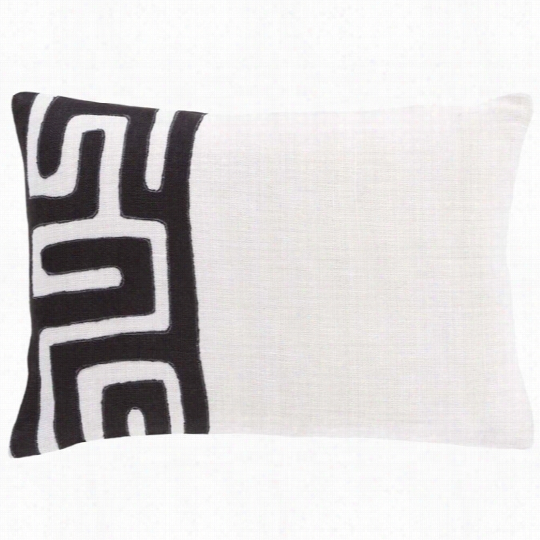 Surya Nairobi Poly Fill 13 X 19 Pillow In Black