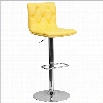 Flash Furniture Tufted Adjustable Bar Stool in Yellow