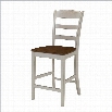 Home Styles Monarch 24 Stool in Antiqued White Sand and Oak