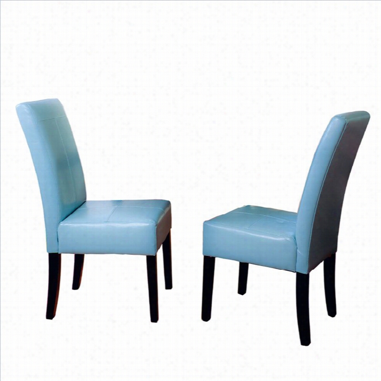 Trent Home Anthony Dining Chairs In Teal Blue (set Of 2)