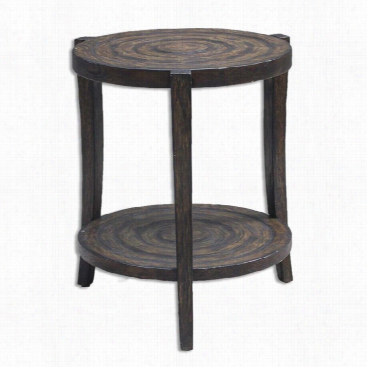 Uttermost Pias  Rustic Accent Table