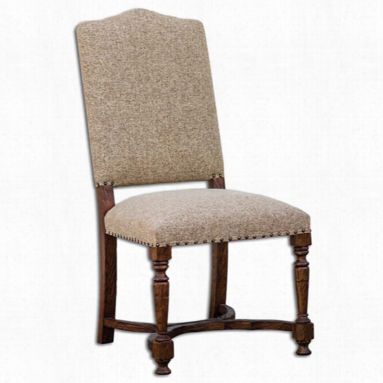 Uttermost Pieron Textured Liinen Accent Chair