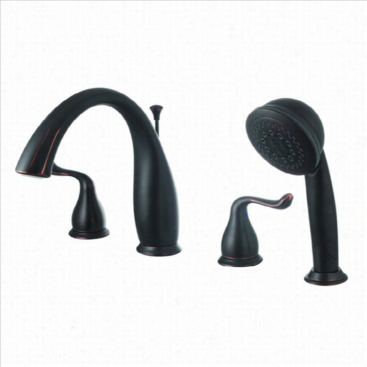 Yosemite Romman Tub Faucet Wth Hand-held Shower Iin Oil Rubbed Bronze