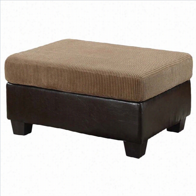 Acm Furnitiure Connell Ottoman In Light Brown Nad Espresso