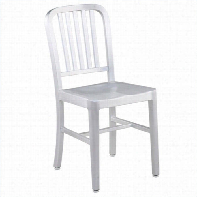 Aeon Furniture Regina Dining Chair In Aluminum (set Of 2)