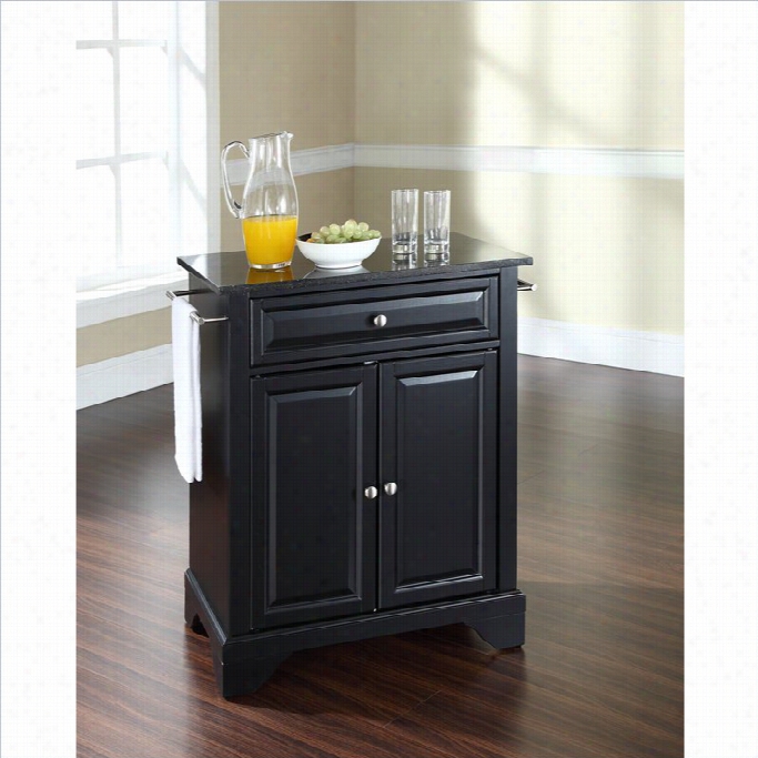 Crosley Furniture Lafayette Solid Black Grnaite Top Kitcheni Sland